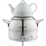 مشخصات قوری ابعاد قوری : ۱۰x۱۸ سانتی‌متر وزن قوری : ۶۰۰ گرم جنس بدنه قوری : چینی گنجایش قوری : ۰.۷۵ لیتر