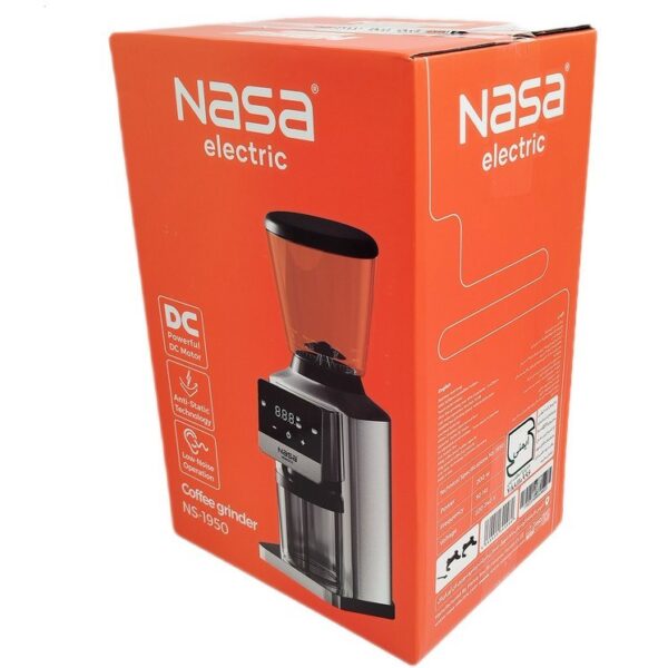 آسیاب قهوه 240 وات 300 گرم ناسا الکتریک مدل NS-1950 - استیل